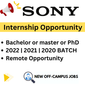 Sony Internship 2023