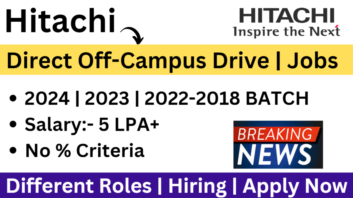 Hitachi Off-Campus Hiring 2023