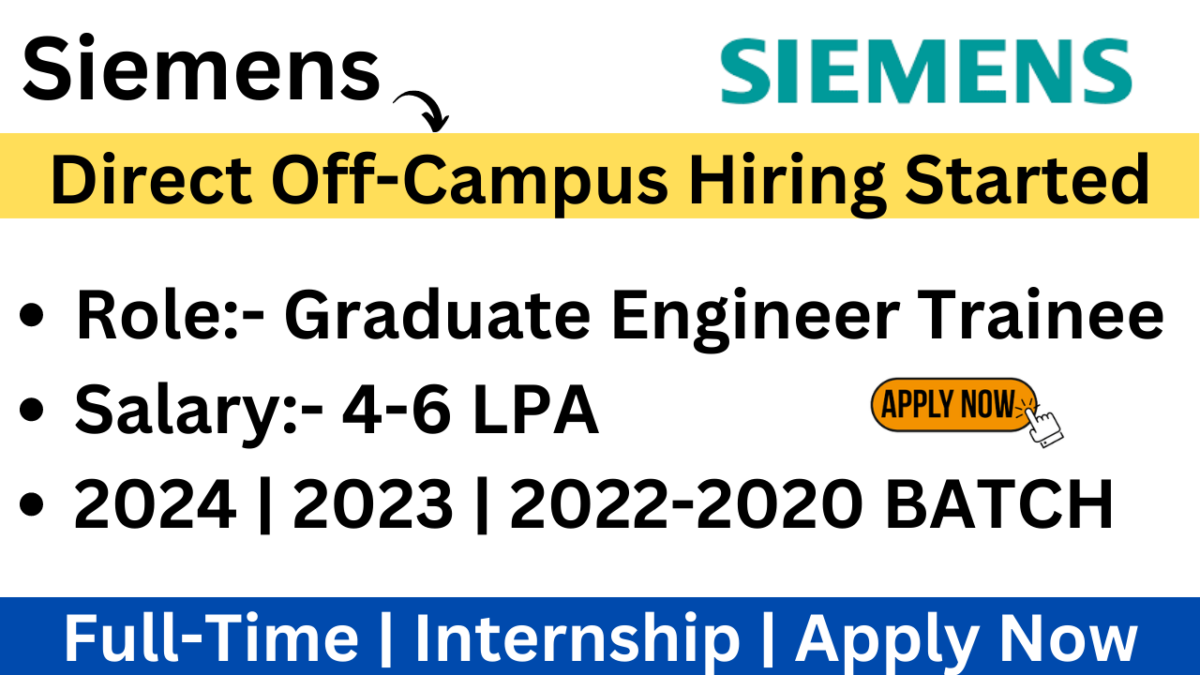 Siemens Off-Campus Hiring