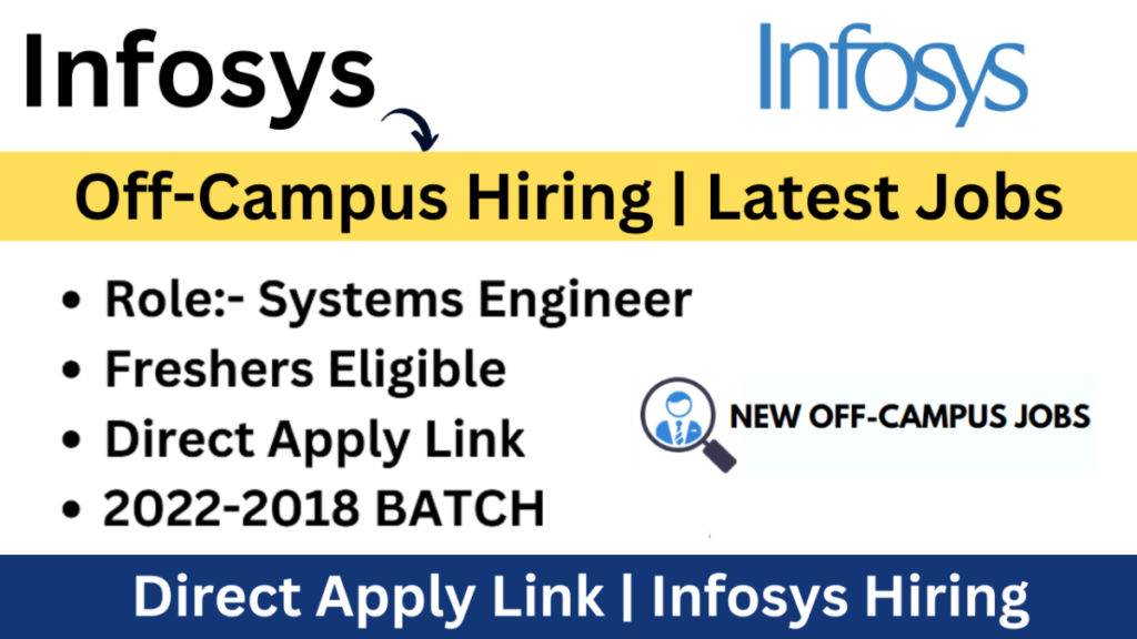 Infosys Off-Campus Hiring | Freshers, Graduates Eligible | Direct Apply ...