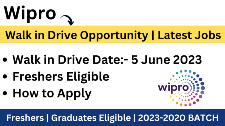 Wipro Recruitment 2023