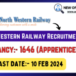 North Western Railway Recruitment 2024