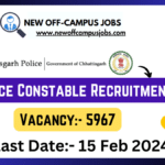 CG Police Constable Recruitment 2024