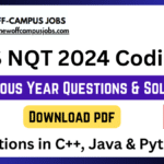 TCS NQT 2024 Coding Questions