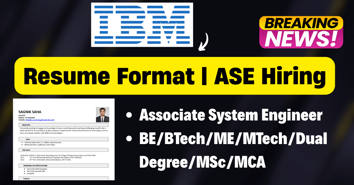 IBM Resume Format