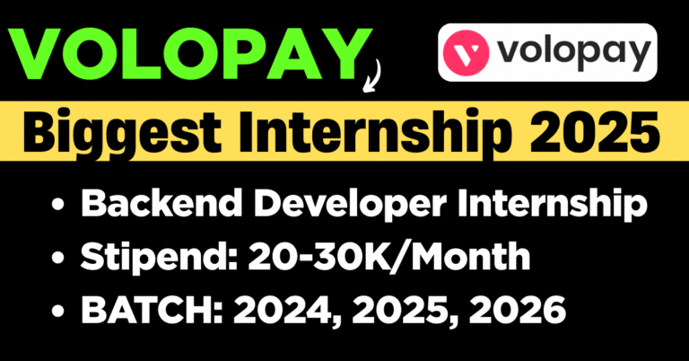 Volopay Biggest Internship 2025