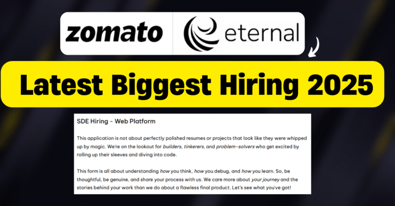 Zomato Eternal Biggest Hiring 2025