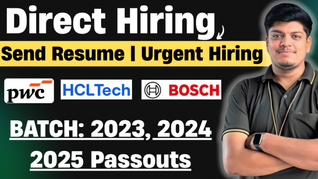 Direct Send Resume Hiring