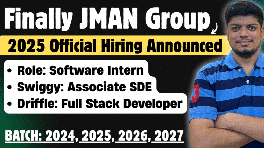 JMAN Group Hiring 2025