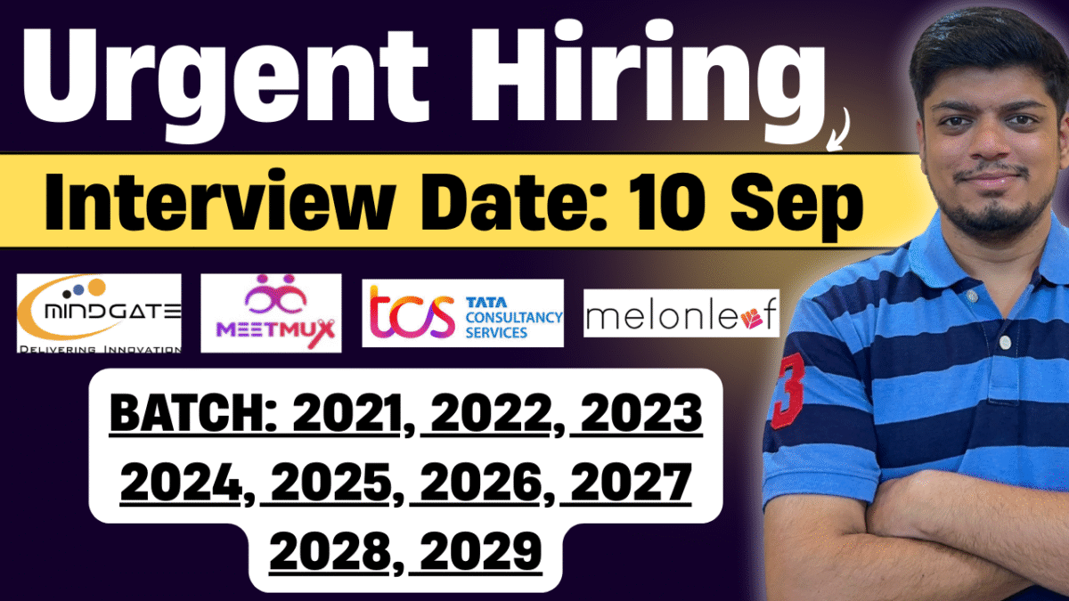 Urgent Hiring
