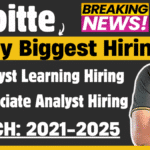 Deloitte Finally Analyst Hiring