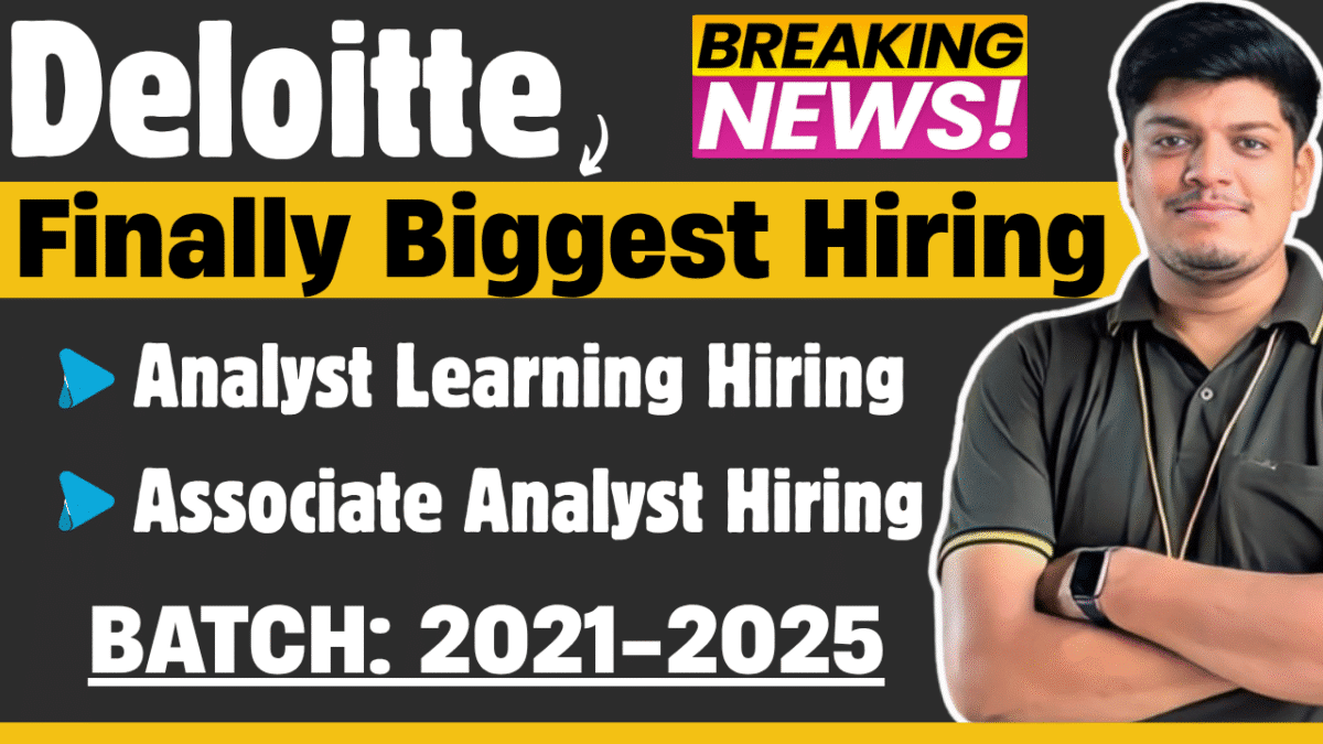 Deloitte Finally Analyst Hiring