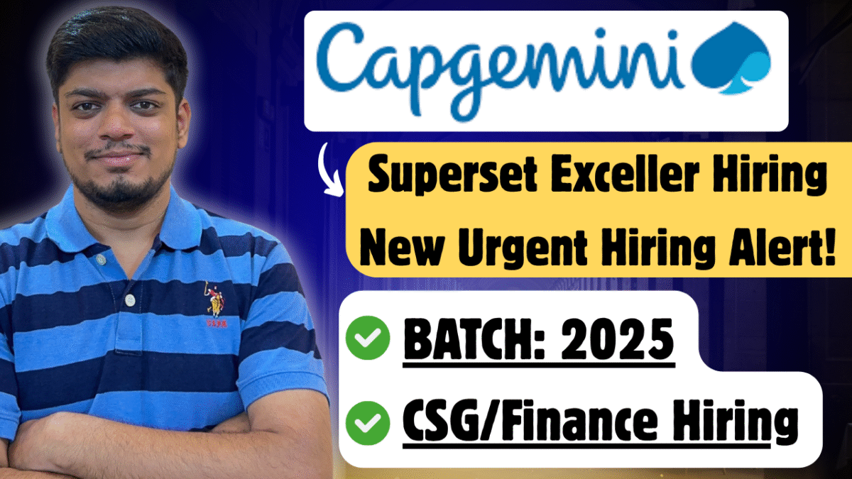 Capgemini Exceller Hiring