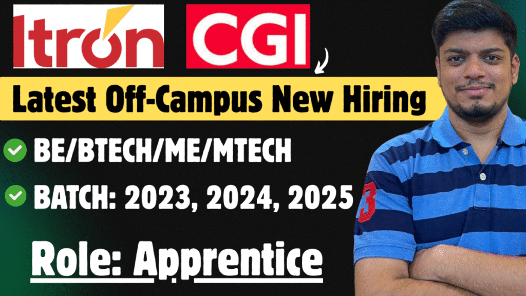 ITRON CGI Off-Campus Hiring