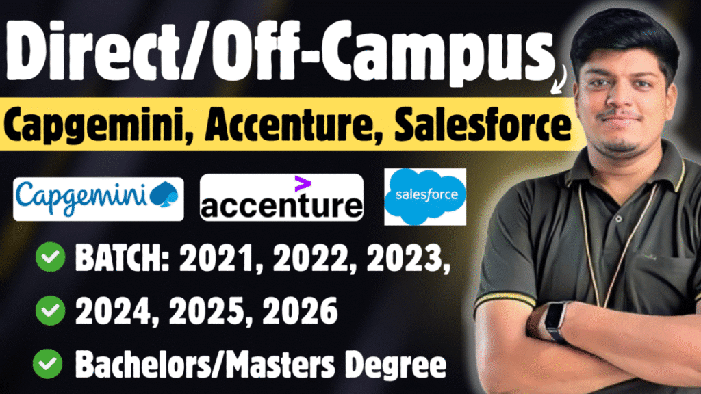 Capgemini Accenture Hiring Freshers