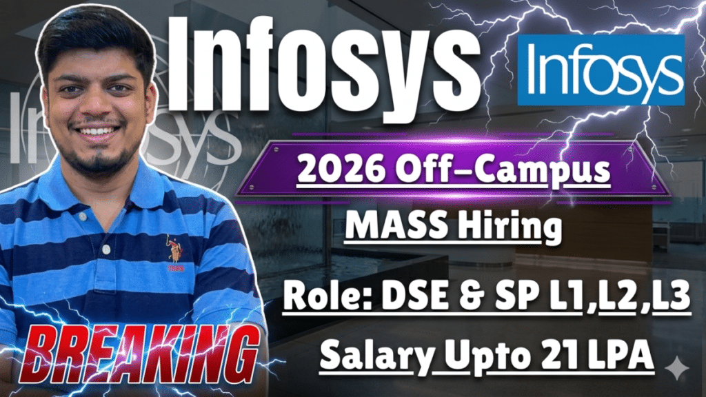 Infosys 2026 Off-Campus Mass Hiring
