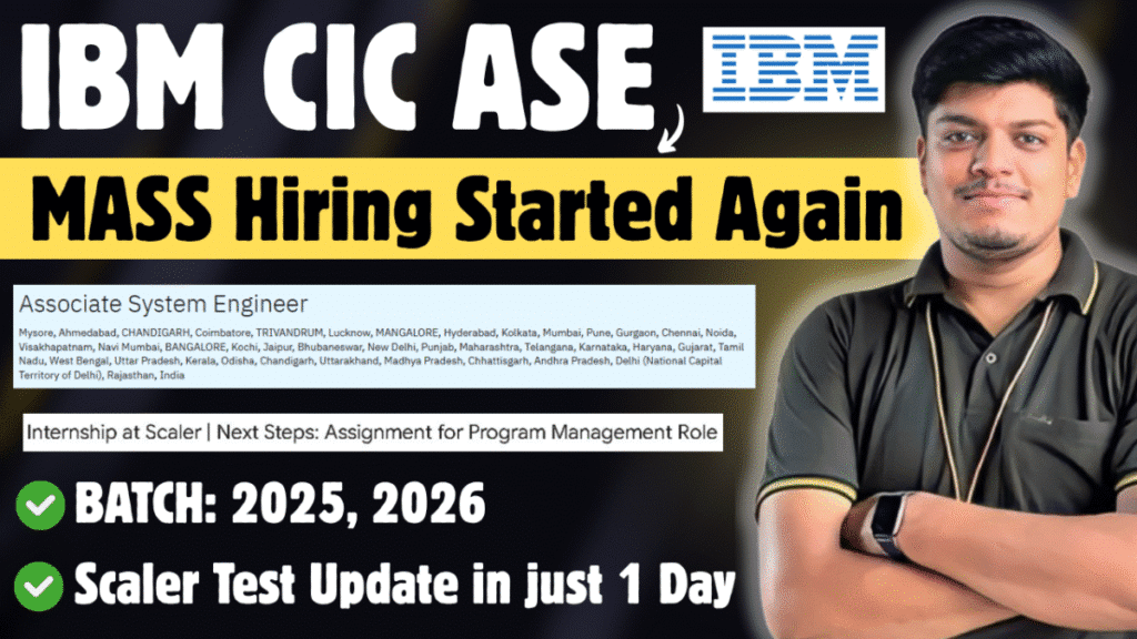 IBM ASE Mass Hiring 2025