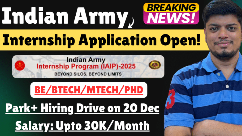 Indian Army Internship