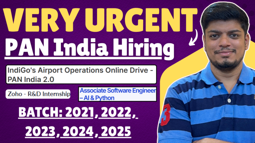 Indigo PAN India Hiring