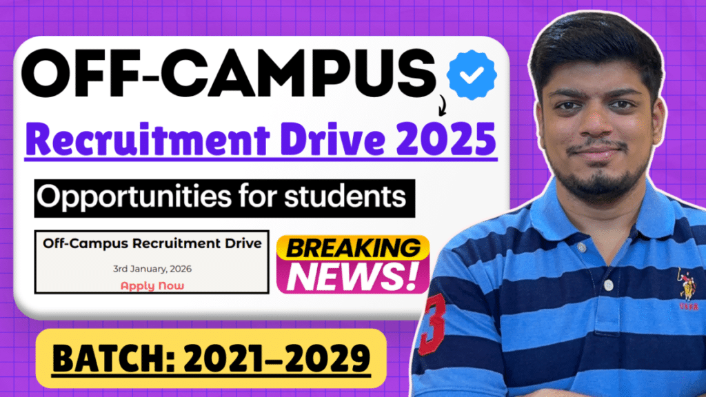 Off-Campus Recruitment Drive