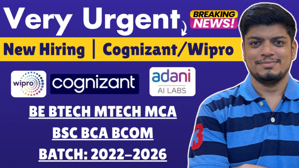Wipro Cognizant Urgent Hiring