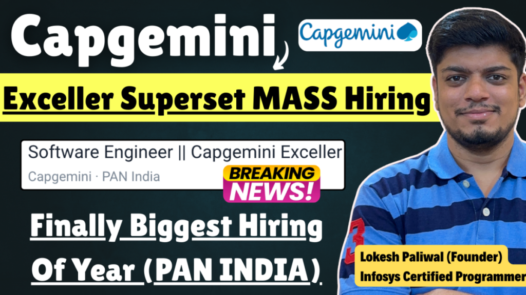 Capgemini Exceller Mass Hiring