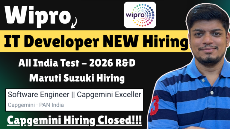 Wipro IT Developer Hiring | Wipro Freshers Hiring | Off-Campus Hiring ...