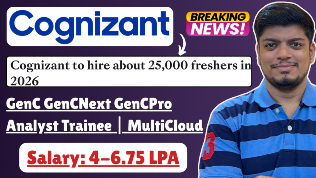 Cognizant 25000 Freshers Hiring