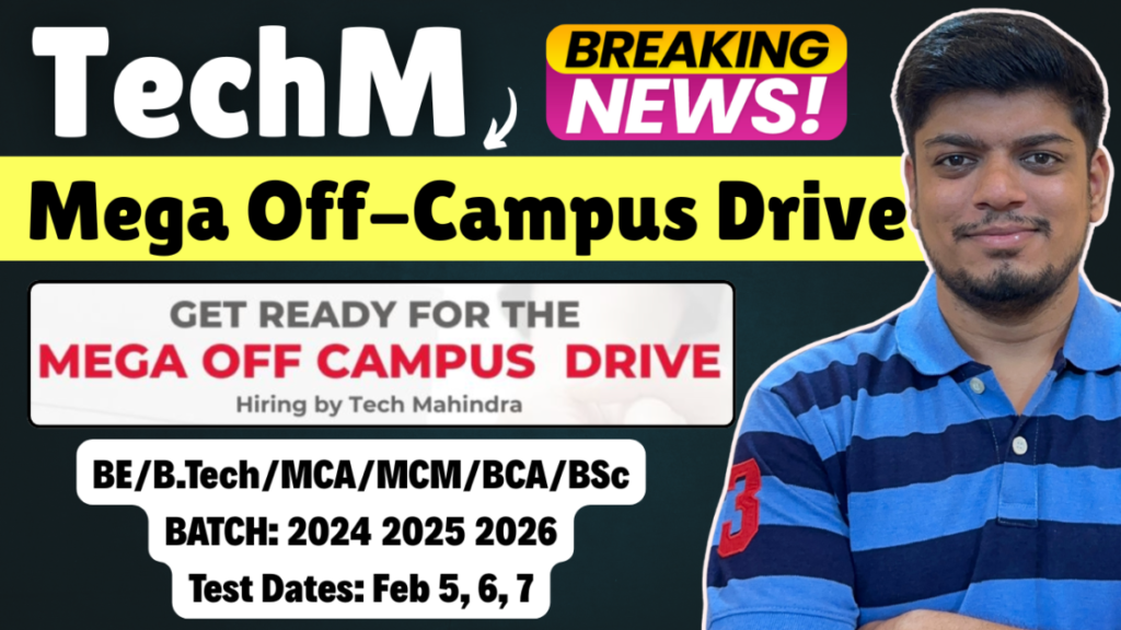 Tech Mahindra Off-Campus Drive