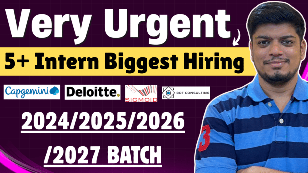 Very Urgent Intern Hiring