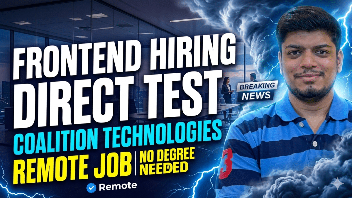 Finally Direct Test Hiring - Front End Developer At Coalition Technologies - New Off Campus Jobs ...